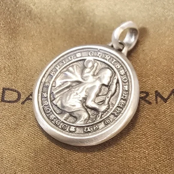 David Yurman Men's St. Christopher Amulet in Sterling Silver - Picture 4 of 4